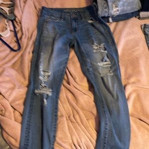 american eagle blue jegging jean size 4 $15